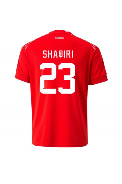 Sveitsi Xherdan Shaqiri #23 Jalkapallovaatteet Kotipaita MM-kisat 2022 Lyhythihainen